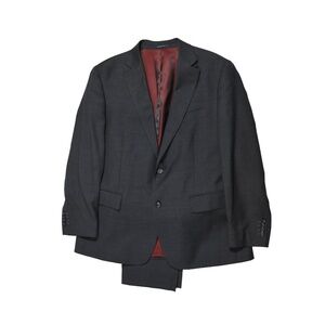 Charles Tyrwhitt Custom Charcoal Wool Suit 44R / 40W - 100% Wool - Pant Altered